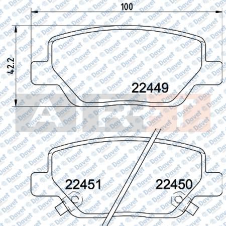 ART A01.3290 Fren Balatasi Arka Wva 22449 Egea 15->